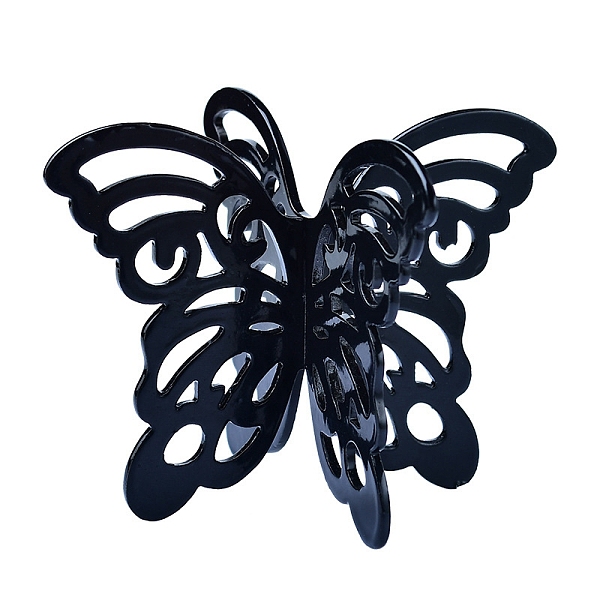 

PandaHall Criss-Cross Butterfly Iron Art Crystal Ball Holders, Crystal Sphere Display Stand, Home Tabletop Decorations, Black, 103x73mm Iron...
