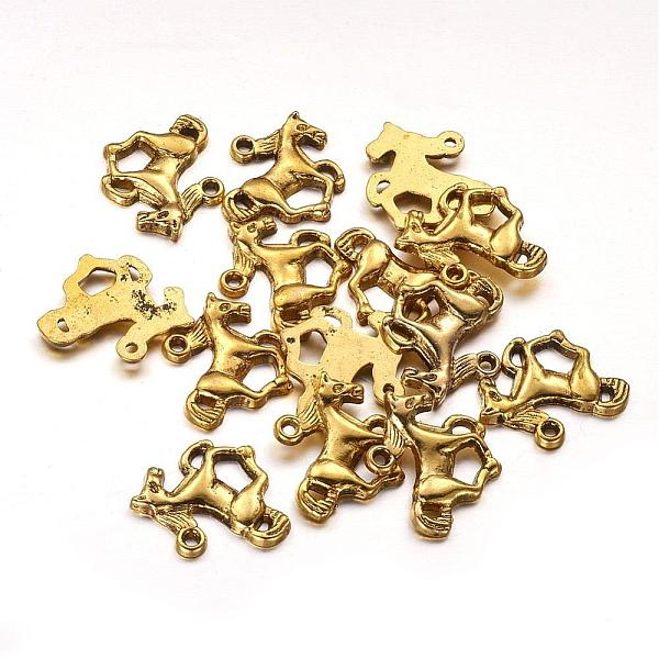 

PandaHall Tibetan Style Alloy Pendants, Horse, Antique Golden, Lead Free and Nickel Free and Cadmium Free, 15x20x2.5mm, Hole: 2mm Alloy...