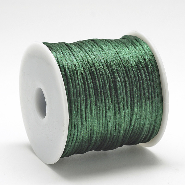 

PandaHall Nylon Thread, Dark Green, 2.5mm, about 32.81 Yards(30m)/Roll Nylon Green