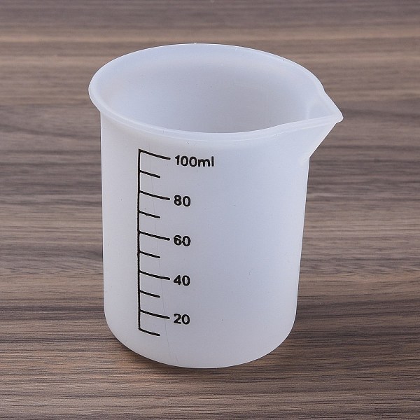 

PandaHall Silicone Measuring Cups, with Scale, Resin Craft Mixing Tools, White, 64x56x70mm, Inner Diameter: 60x50mm, Capacity: 100ml(3.38fl....
