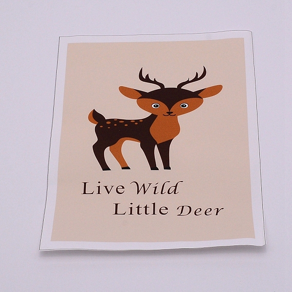 

PandaHall Canvas Hanging Painting, with Animal Pattern, Decoration Accessories, Rectangle, Coconut Brown, 27x22cm Cloth Deer