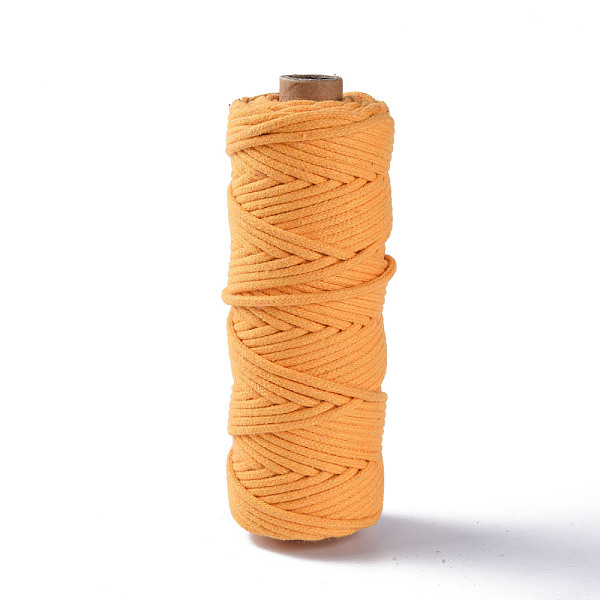 

PandaHall Cotton String Threads, Macrame Cord, Decorative String Threads, for DIY Crafts, Gift Wrapping and Jewelry Making, Orange, 3mm...