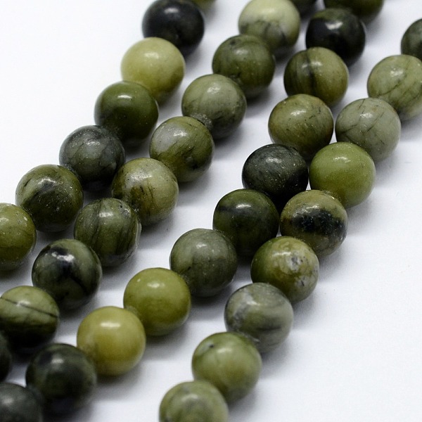 Jade De Xinyi Naturel / Brins De Perles De Jade Du Sud De La Chine