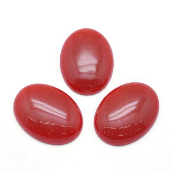 

PandaHall Natural Red Jasper Cabochons, Oval, 40x30x7.5~8mm Red Jasper Oval