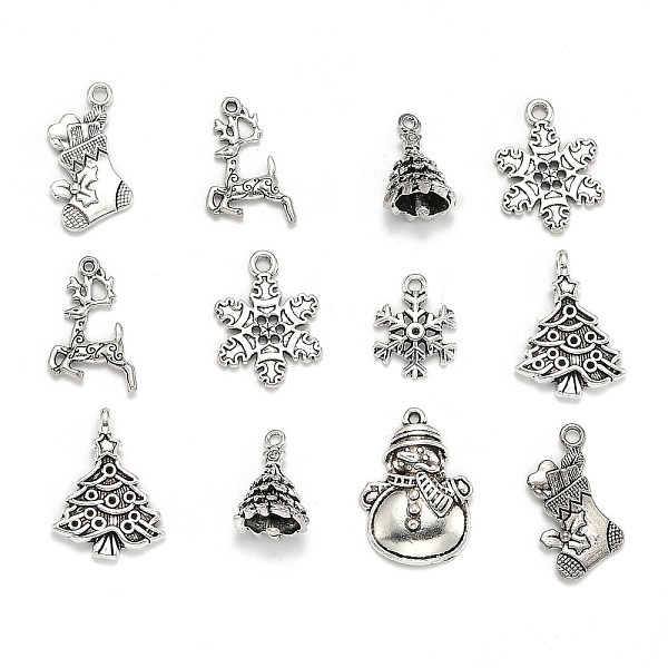 

PandaHall Tibetan Style Alloy Pendants, for Christmas Day, Mixed Shape, Antique Silver, 10.5~67x16~79x1~12mm, Hole: 1~3.5mm Alloy Mixed...
