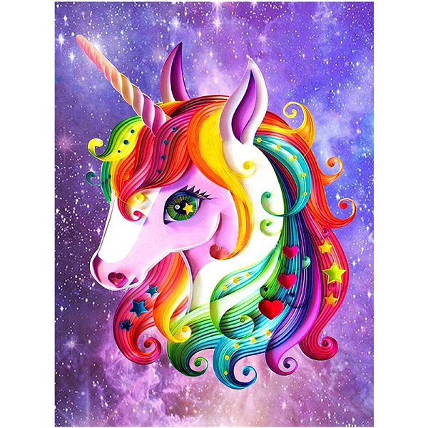 

PandaHall Unicorn Universe Pattern Diamond Painting Kits for Adults Kids, DIY Full Drill Diamond Art Kit, Cartoon Picture Arts and Crafts...