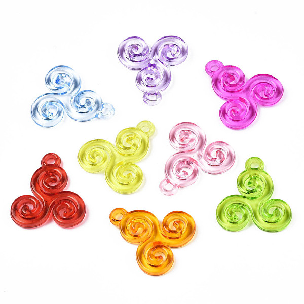 

PandaHall Transparent Acrylic Pendants, Cloud, Mixed Color, 31x28x3.5mm, Hole: 3mm, about 355pcs/500g Acrylic Cloud Multicolor