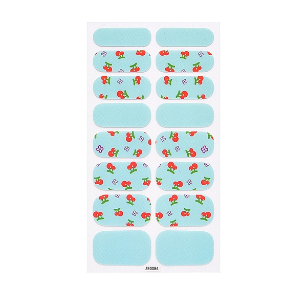 

PandaHall Full Wrap Fruit Nail Stickers, Self-Adhesive Geometry Nail Art Decal Strips, for Women Girls DIY Nail Art Decoration, Pale...
