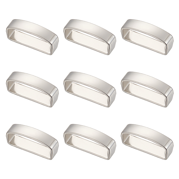 

PandaHall Unicraftale 10Pcs Alloy Waist Belt Keeper Rings, Rectangle, Platinum, 17.5x5x7mm Alloy Rectangle