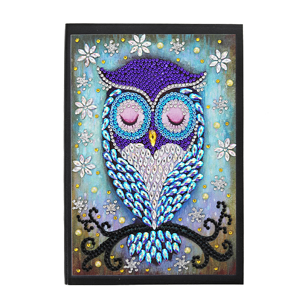 

PandaHall DIY Notebook Diamond Painting Kits, Including A5 Notebook, Resin Rhinestones, Diamond Sticky Pen, Tray Plate and Glue Clay, Owl...
