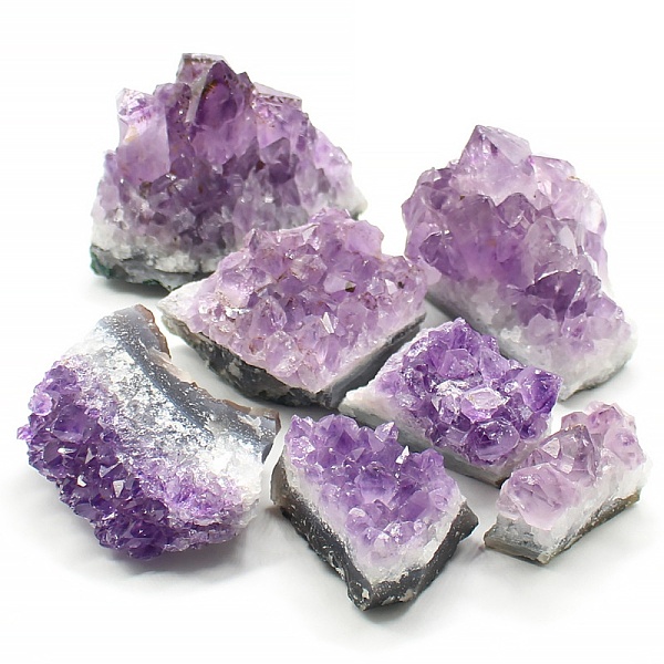 Natürliche Drusen-Amethyst-Mineralproben-Ausstellungsdekorationen