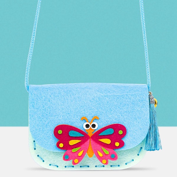 

PandaHall Handmade Non-woven Fabric Animal Change Wallet Set, with Alloy and Plastic Findings, Polyester Wire, Diy Crafts for Children..., Multicolor