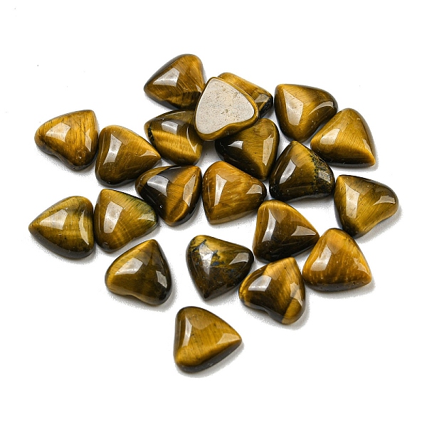 

PandaHall Natural Tiger Eye Cabochons, Heart, 8x8x3.5mm Tiger Eye Heart