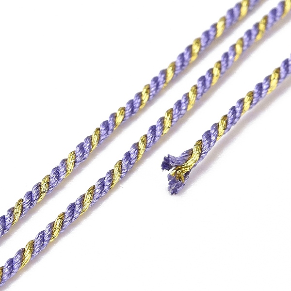 

PandaHall Polycotton Filigree Cord, Braided Rope, with Plastic Reel, for Wall Hanging, Crafts, Gift Wrapping, Medium Purple, 1.2mm, about...