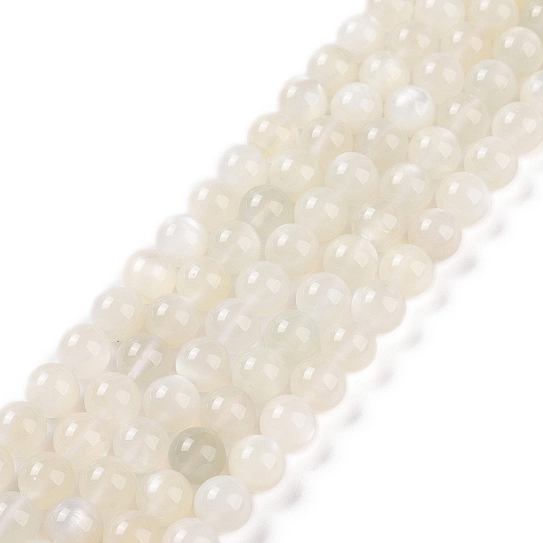 Natural White Moonstone Beads Strands