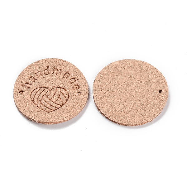 Microfiber Knitting Heart Label Tags