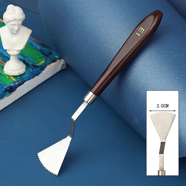 

PandaHall Painting Knife, Painting Scraper, Stainless Steel Palette Knife, Painting Art Spatula with Wood Handle, Art Painting Knife Tools...