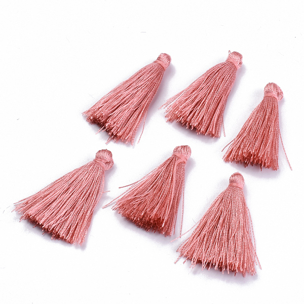 

PandaHall Polyester Tassel Pendant Decorations, Dark Salmon, 30~35mm Polyester