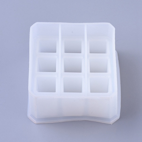 

PandaHall Storage Box Silicone Molds, Resin Casting Molds, For UV Resin, Epoxy Resin Jewelry Making, Square, White, 98x87.5x52.5mm Silicone...