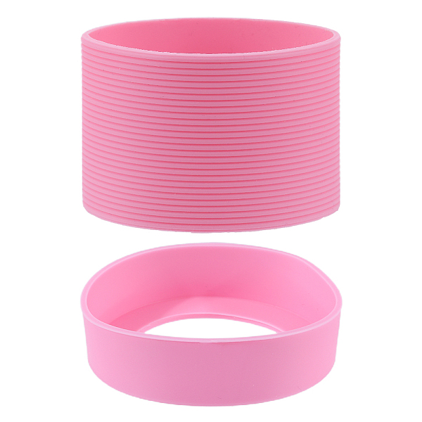 

PandaHall Silicone Cold Beer Cup Sleeve, Insulated Drink Can Cover Ring, Hot Pink, 17.5~49.5x64mm, Inner Diameter: 60~62.5mm, 2pcs/set...
