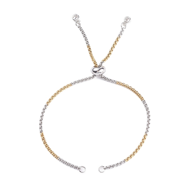

PandaHall 304 Stainless Steel Box Chains Slider Bracelet Making, Bolo Bracelet, with 304 Stainless Steel Jump Rings, 202 Stainless Steel...