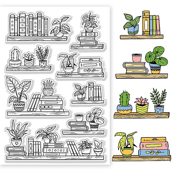 

PandaHall Custom PVC Plastic Clear Stamps, for DIY Scrapbooking, Photo Album Decorative, Cards Making, Book, 160x110x3mm Plastic Book Clear