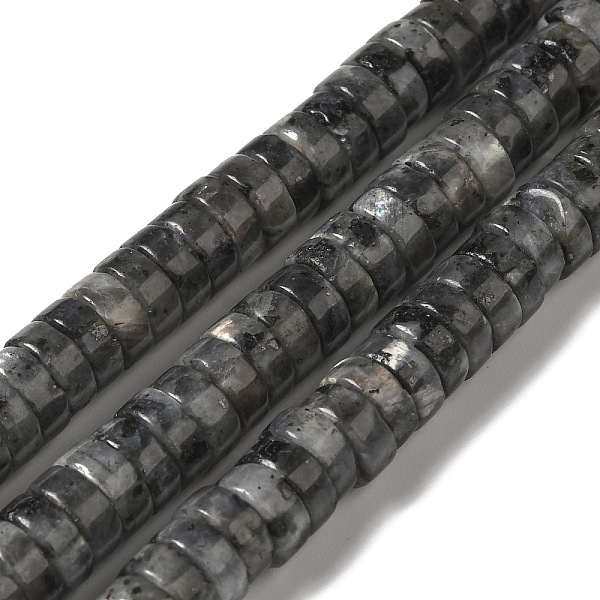 

PandaHall Natural Larvikite Beads Strands, Heishi Beads, Flat Round/Disc, 8x3mm, Hole: 1.2mm, about 116pcs/strand, 15.35''(39cm) Larvikite...