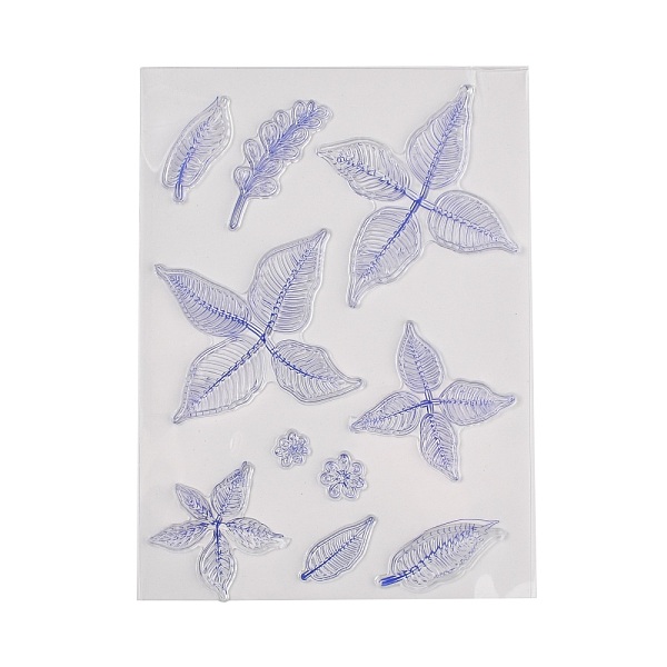 

PandaHall Plastic Stamps, for DIY Scrapbooking, Photo Album Decorative, Cards Making, Stamp Sheets, Leaf Pattern, 210x147~150x3mm Plastic..., Purple