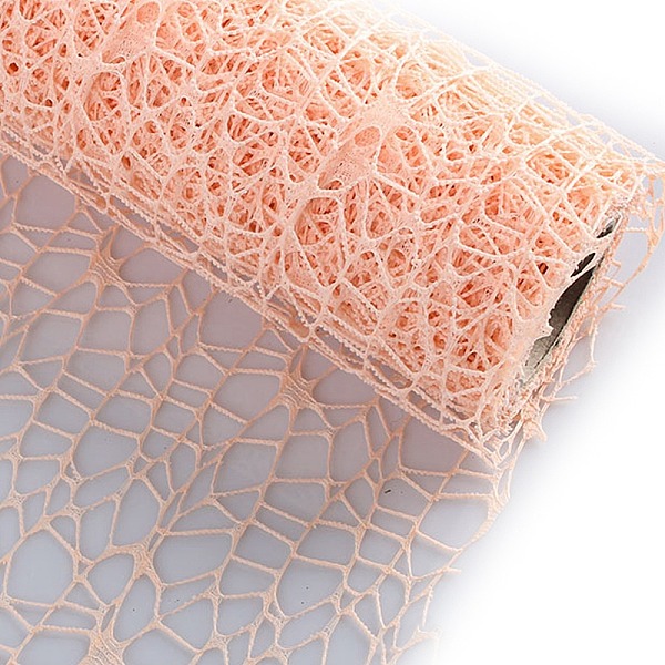 

PandaHall Cloth Mesh for Flower Bouquet Wrapping, Misty Rose, 4500x500mm Cloth