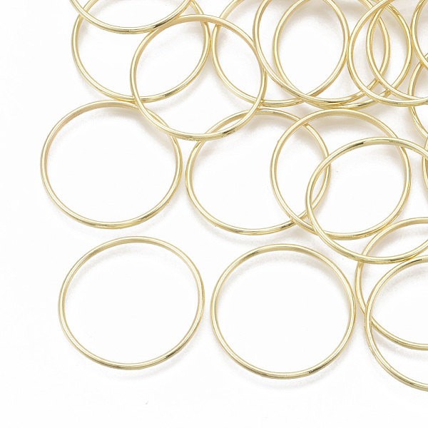 

PandaHall Alloy Linking Rings, Round Ring, Light Gold, 29x2mm, Inner Diameter: 26mm Alloy Ring