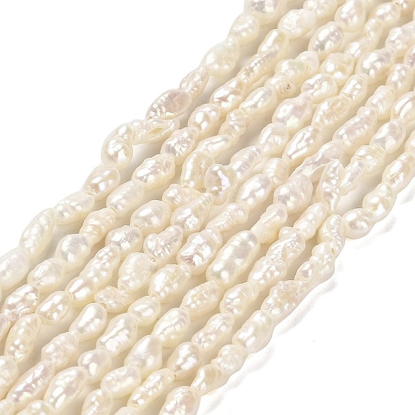 

PandaHall Natural Baroque Pearl Keshi Pearl Beads Strands, Cultured Freshwater Pearl, Oval, Grade 4A+, Old Rose, 2~3.5x3~7.5mm, Hole: 0.5mm...