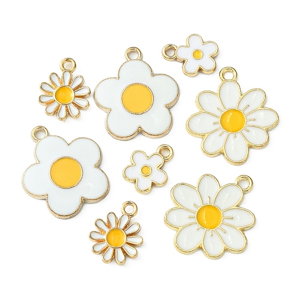 8pcs 4 Arten Legierungs-Emaille-Charms