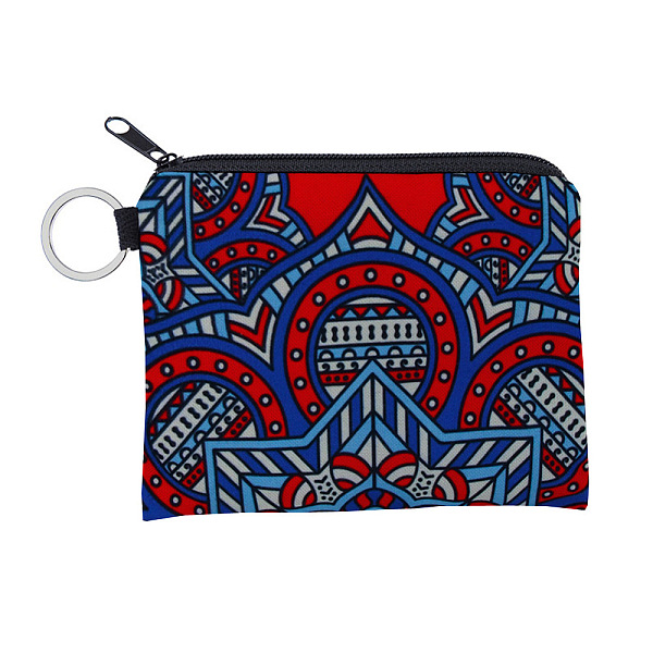 

PandaHall Mandala Flower Pattern Polyester Clutch Bags, Change Purse with Zipper & Key Ring, for Women, Rectangle, Red, 12x9.5cm Polyester...