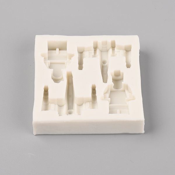 

PandaHall Robot DIY Silicone Molds, Resin Casting Molds, For UV Resin, Epoxy Resin Craft Making, Square, White, 74x74x16mm, Inner Diameter...
