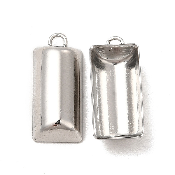 

PandaHall 304 Stainless Steel Pendants, Half Column Charm, Stainless Steel Color, 19x17.5x4.5mm, Hole: 1.6mm 304 Stainless Steel Column