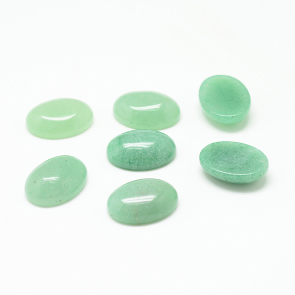 

PandaHall Natural Green Aventurine Gemstone Cabochons, Oval, 18x13x6mm Aventurine Oval