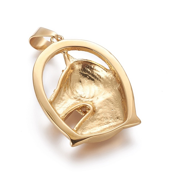 

PandaHall Ion Plating(IP) 304 Stainless Steel Rhinestone Pendants, Horseshoe, Golden, 48x36x6mm, Hole: 6x12mm Stainless Steel+Rhinestone..., Clear