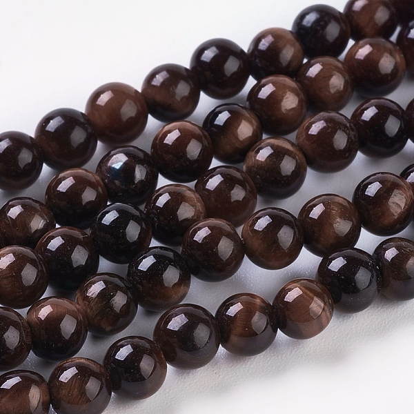 

PandaHall Natural Red Tiger Eye Beads Strands, Round, Dyed & Heated, 4mm, Hole: 1mm, about 45pcs/strand, 8 inch Tiger Eye Round