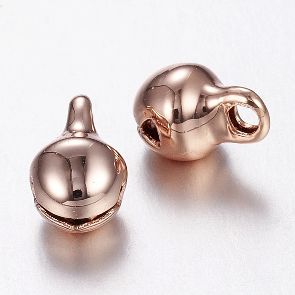 

PandaHall Ion Plating(IP) 304 Stainless Steel Bell Charms, Rose Gold, 9x6mm, Hole: 1.5mm 304 Stainless Steel Bell