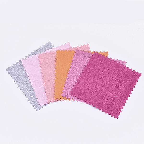 

PandaHall Silver Polishing Cloth, Jewelry Cleaning Cloth, 925 Sterling Silver Anti-Tarnish Cleaner, Square, Random Single Color or Random..., Multicolor