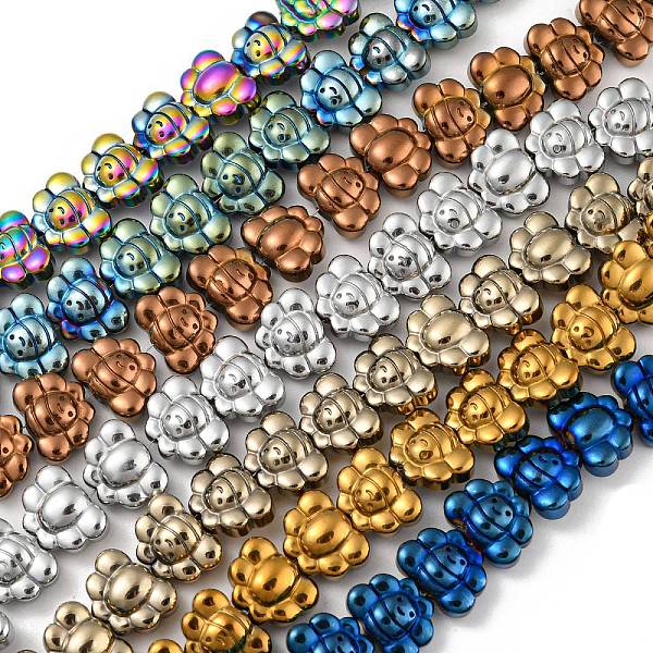 

PandaHall Electroplated Synthetic Non-magnetic Hematite Beads Strands, Butterfly, Mixed Color, 9.2~9.3x12.2~12.4x6~6.1mm, Hole: 0.9mm, about...