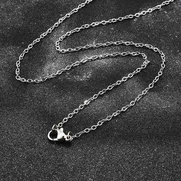 Non-Tarnish 304 Stainless Steel Cable Chain Necklaces