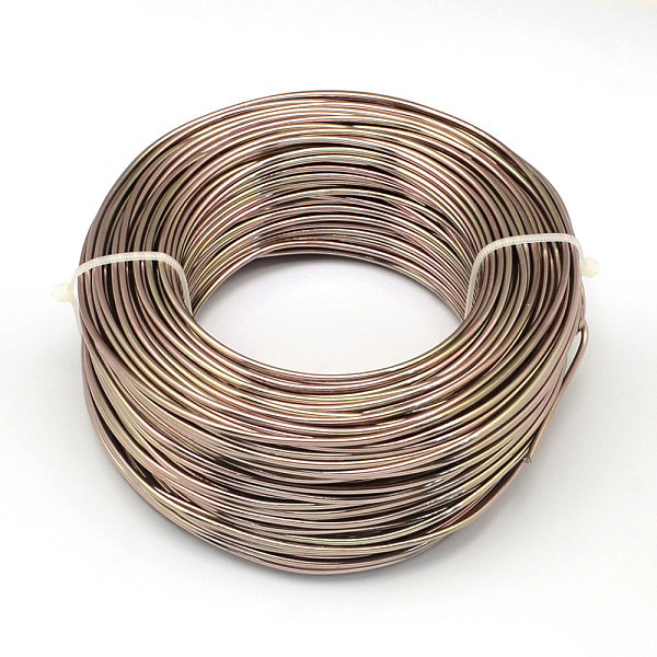 

PandaHall Round Aluminum Wire, Flexible Craft Wire, for Beading Jewelry Doll Craft Making, Camel, 20 Gauge, 0.8mm, 300m/500g(984.2..., Brown