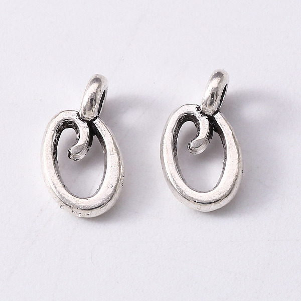 

PandaHall Tibetan Style Alloy Charms, Cadmium Free & Lead Free, Antique Silver, Letter.O, O: 11x6x1.5mm, Hole: 1.8mm Alloy Letter O