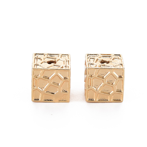 

PandaHall Brass Beads, Nickel Free, Square, Real 18K Gold Plated, 8x8x8mm, Hole: 1.8mm Brass Square
