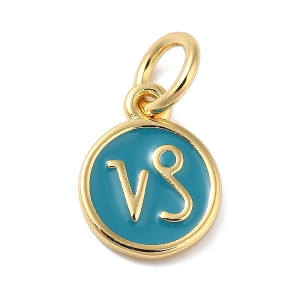 

PandaHall Real 18K Gold Plated Brass Enamel Charms, with Jump Ring, Long-Lasting Plated, Lead Free & Cadmium Free, Flat Round with Capricorn...