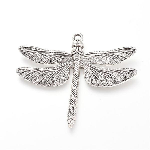 

PandaHall Tibetan Style Alloy Big Pendants, Dragonfly, Cadmium Free & Lead Free, Antique Silver, 63.5x72x5.5mm, Hole: 3.5mm, about...