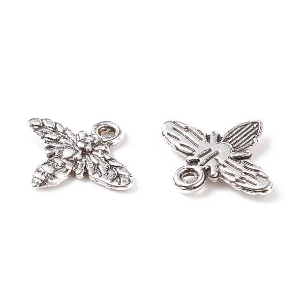 

PandaHall Tibetan Style Alloy Pendants, Cadmium Free & Nickel Free & Lead Free, Bees, Antique Silver, 13.5x17.5x1.5mm, Hole: 2mm Alloy Bees