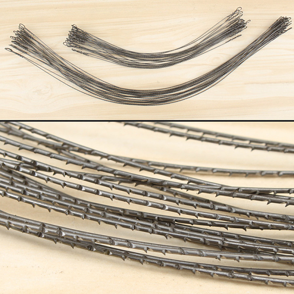 

PandaHall Scroll Jig Saw Blades Spiral Teeth, Wood Saw Blades Carbon Steel Wire Metal Cutting Hand Craft Tools For Carving, Stainless Steel...