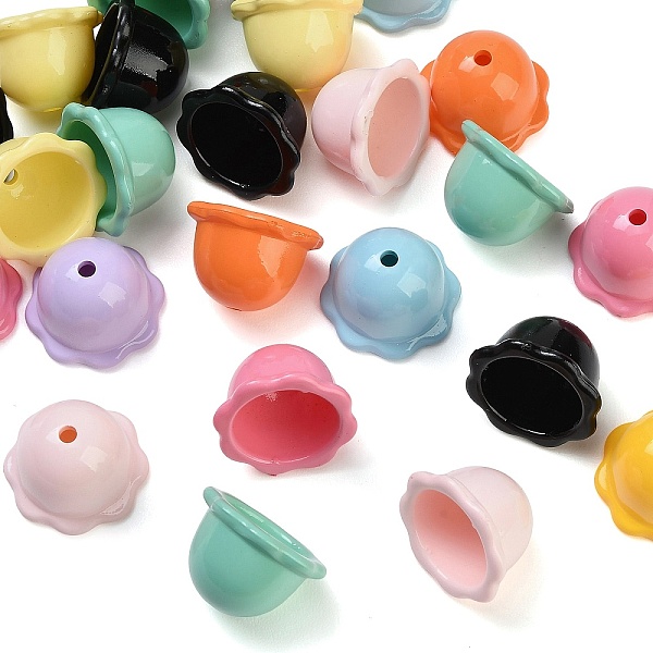 オペークアクリルビーズキャップ